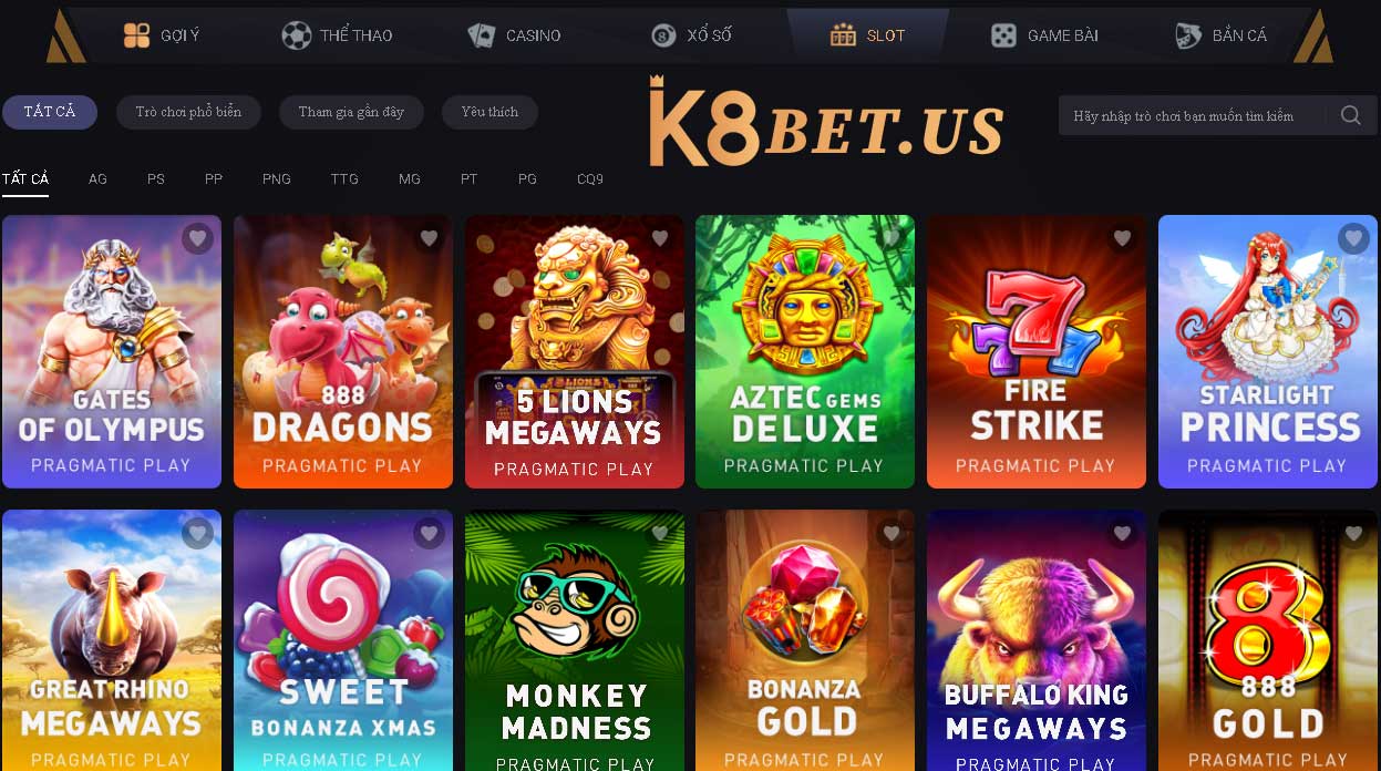 Game slot k8bet