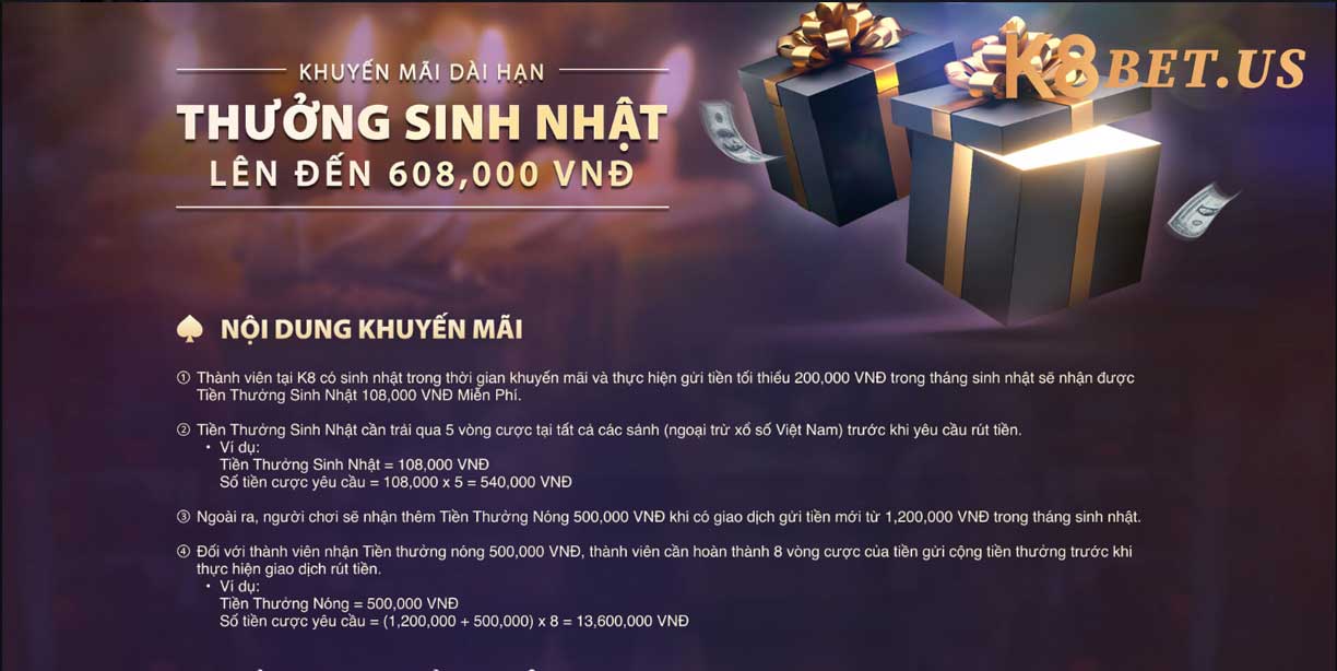 Thưởng sinh nhật