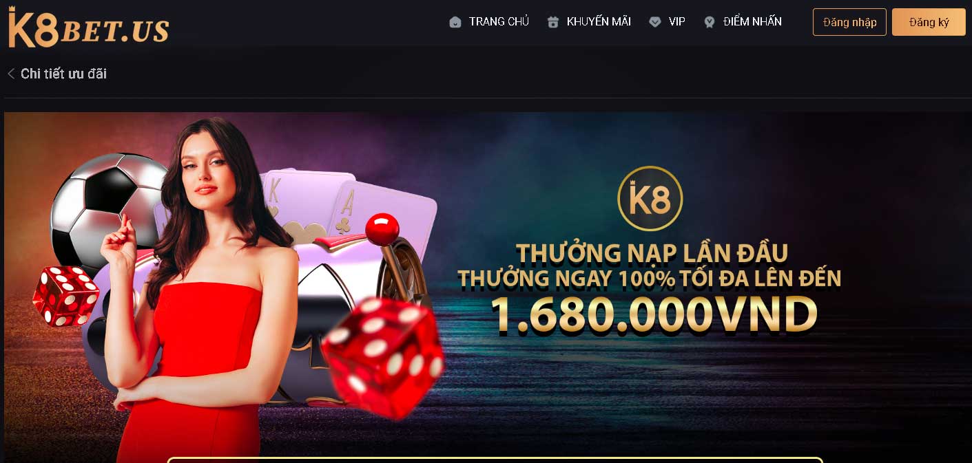 Ưu đãi đặc biệt k8bet