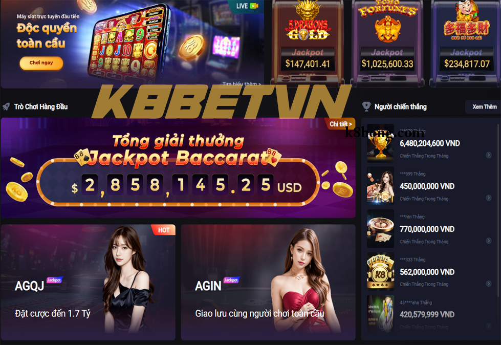 Giới thiệu về giao diện K8 hay K8bet